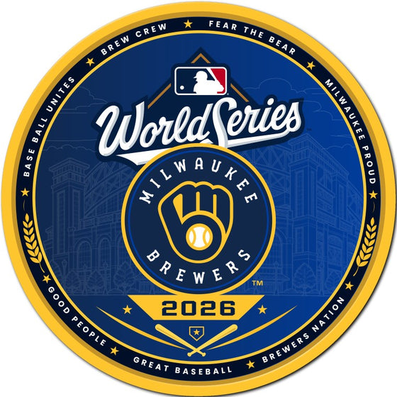 2026 Milwaukee Brewers Championship Circle Wall Art (15 Inches), the print itself