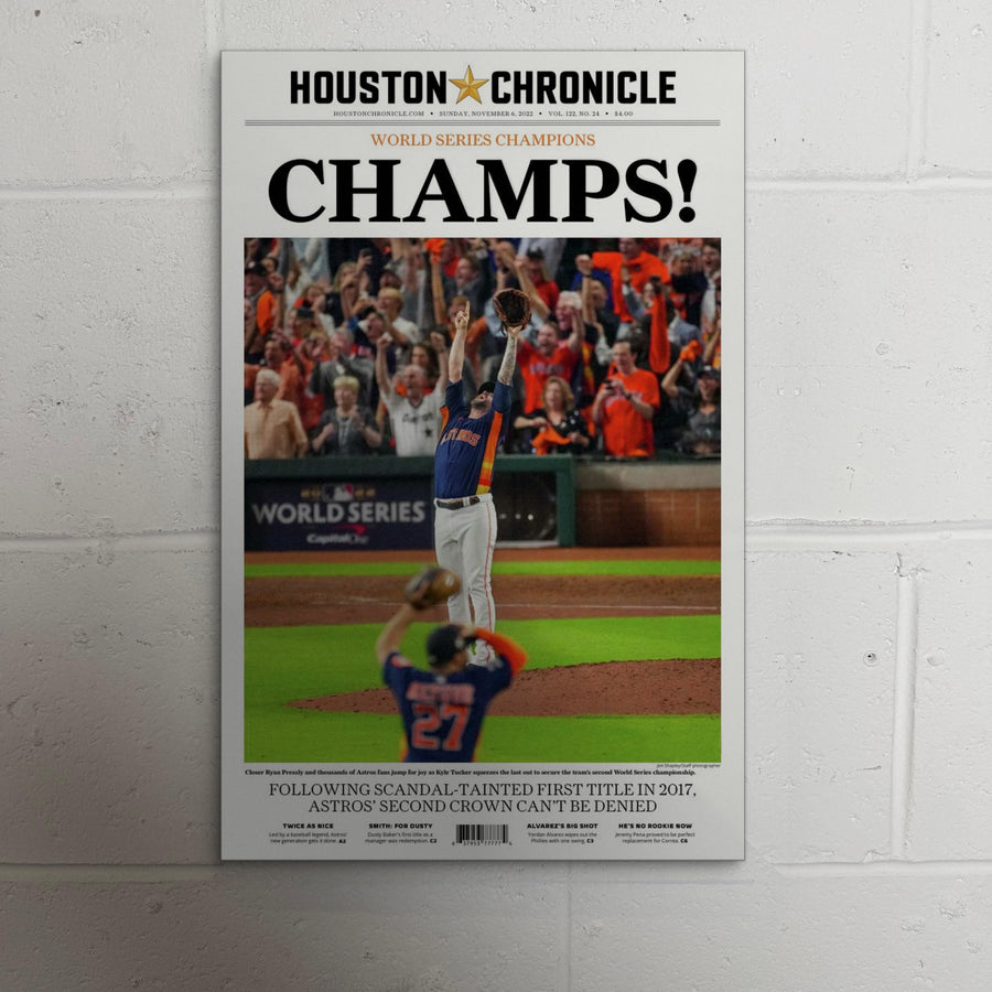 2022 Houston Astros Front Page