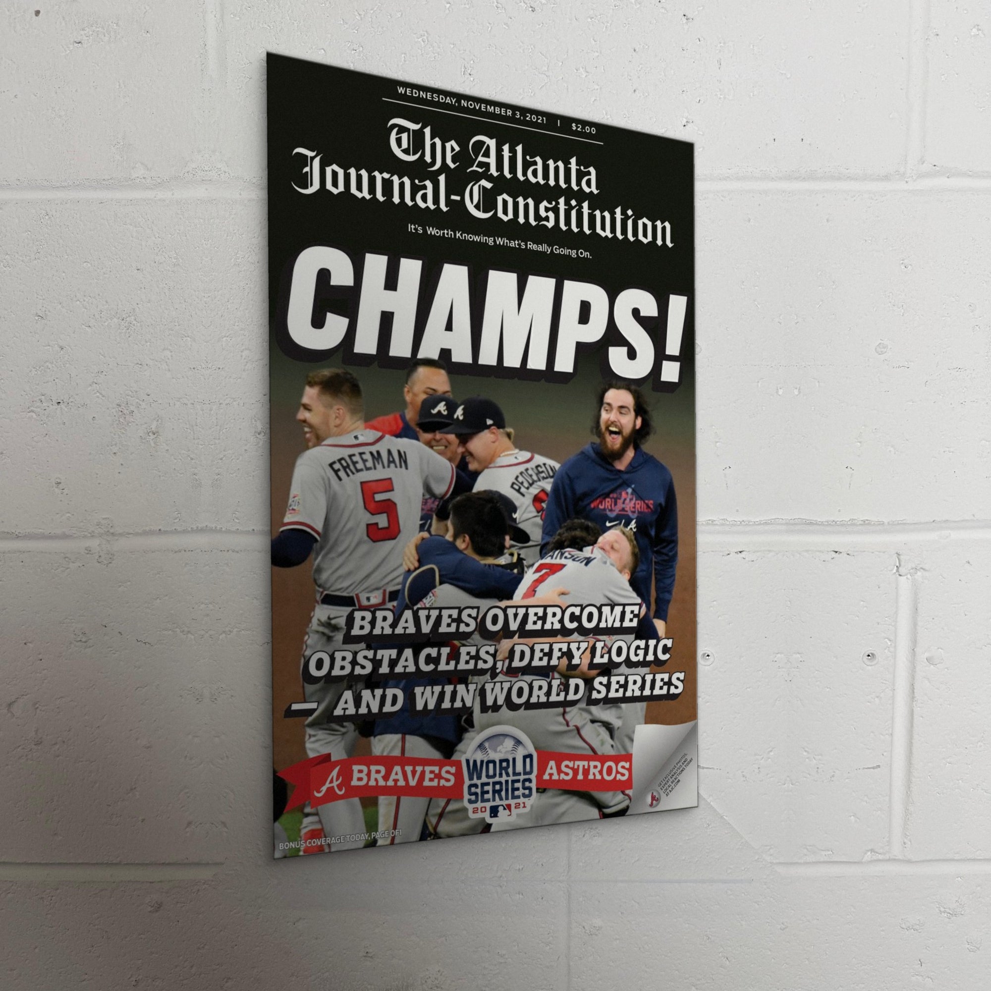 2021 Atlanta Braves Front Page