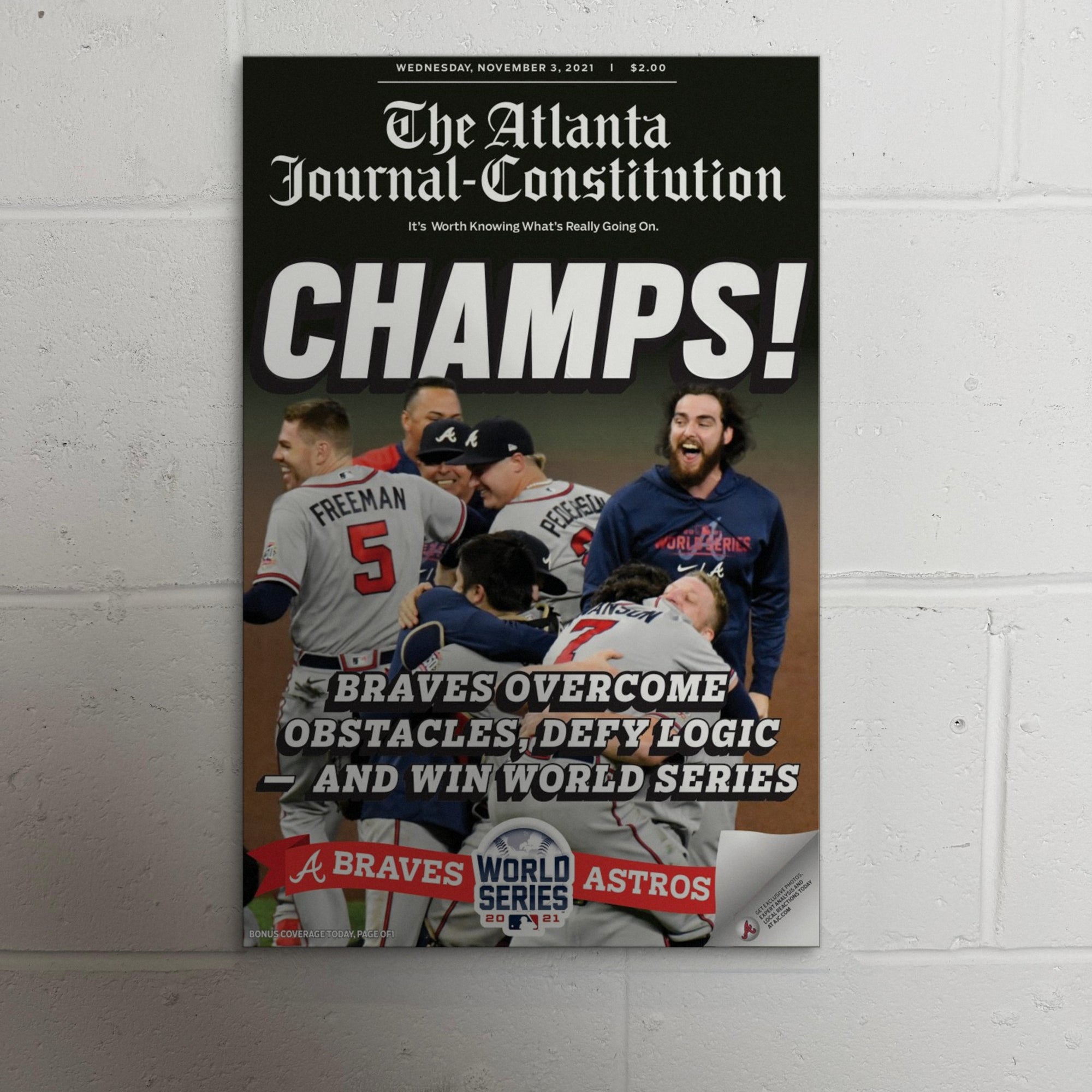 2021 Atlanta Braves Front Page