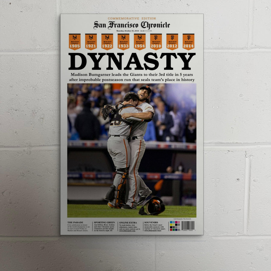 2014 San Francisco Giants Front Page