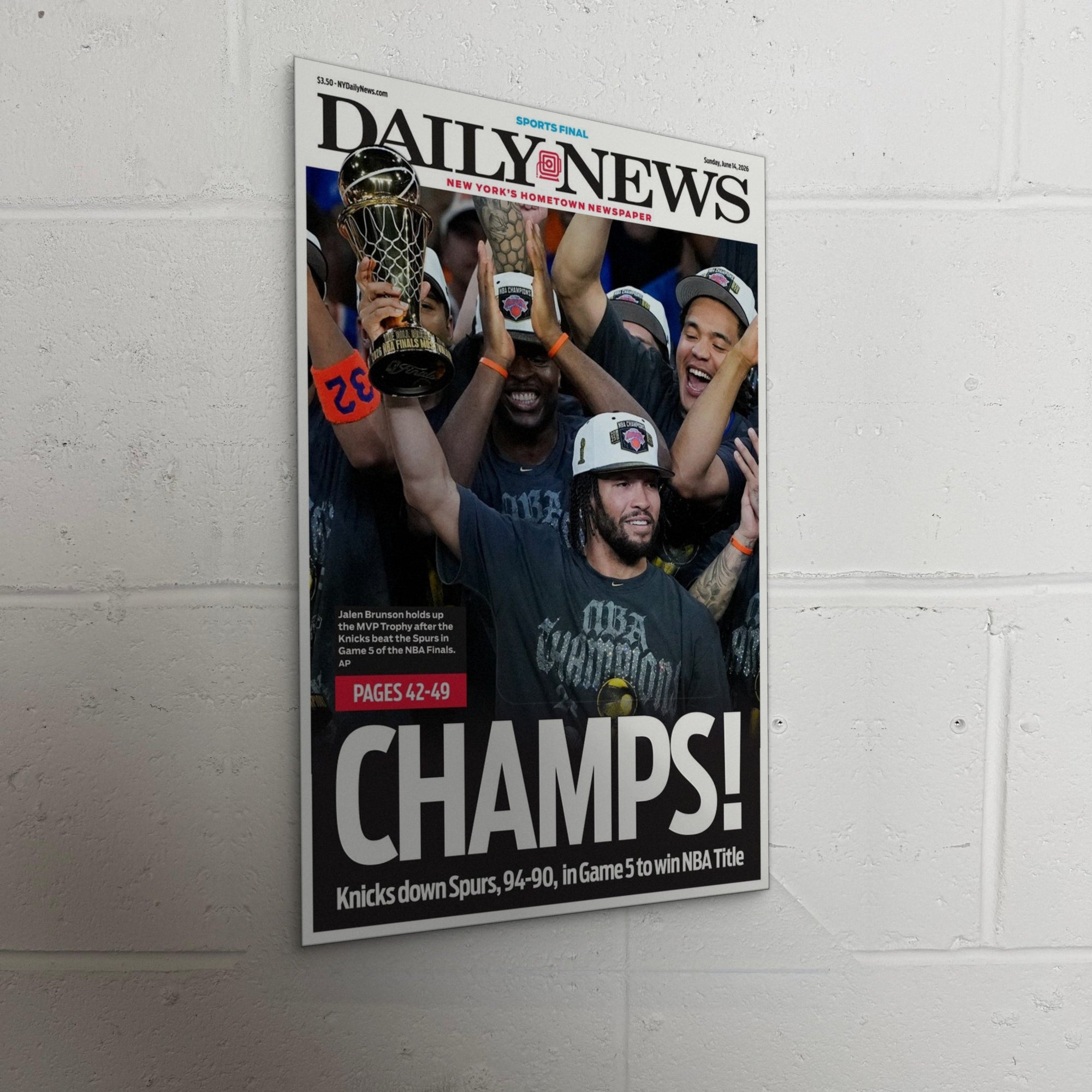 2026 New York Knicks Front Page