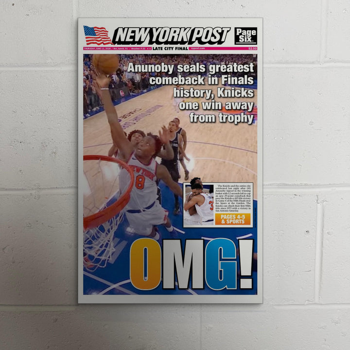 2026 New York Knicks Front Page, OMG