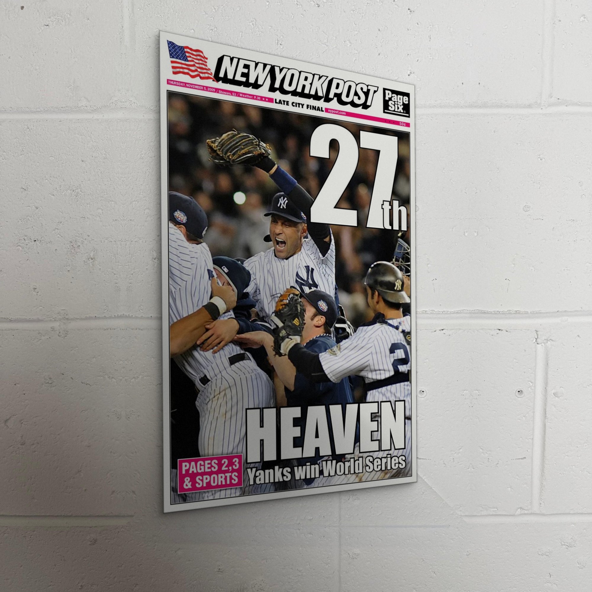 2009 New York Yankees Front Page