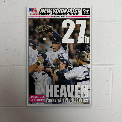 2009 New York Yankees Front Page