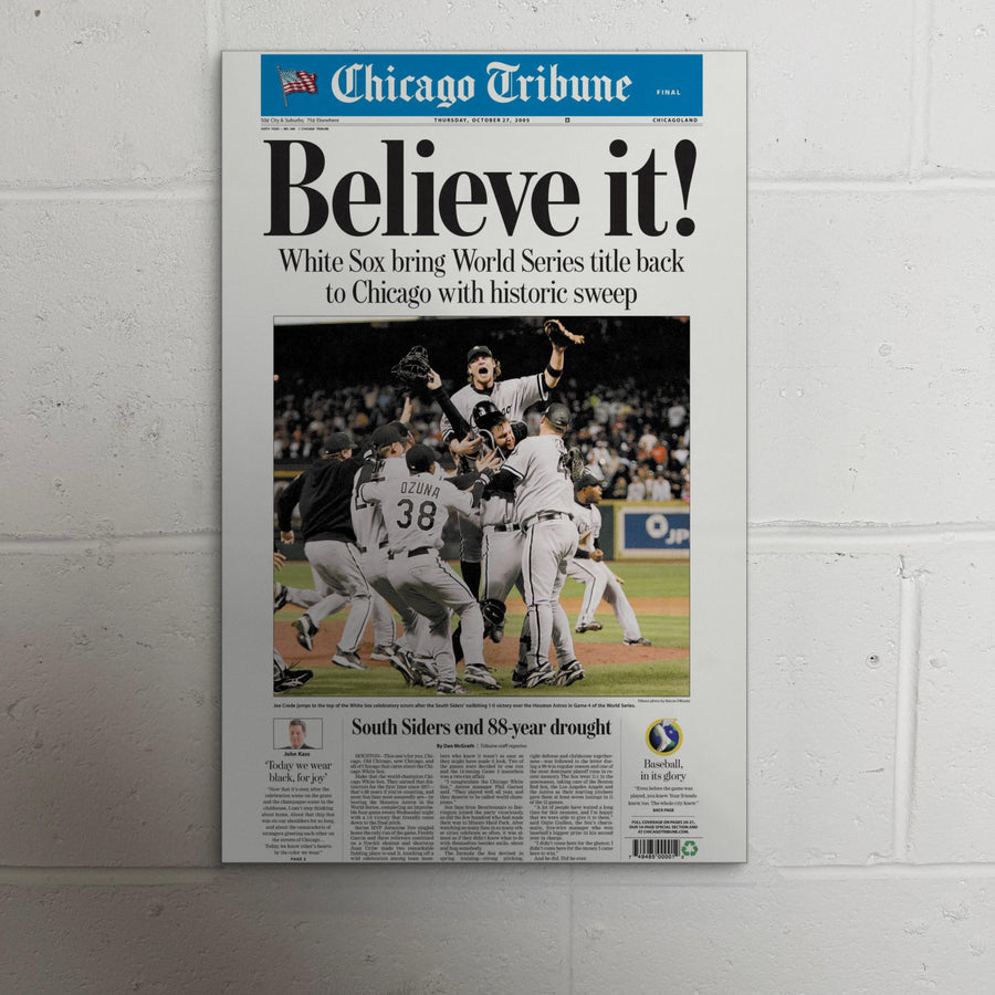 2005 Chicago White Sox Front Page