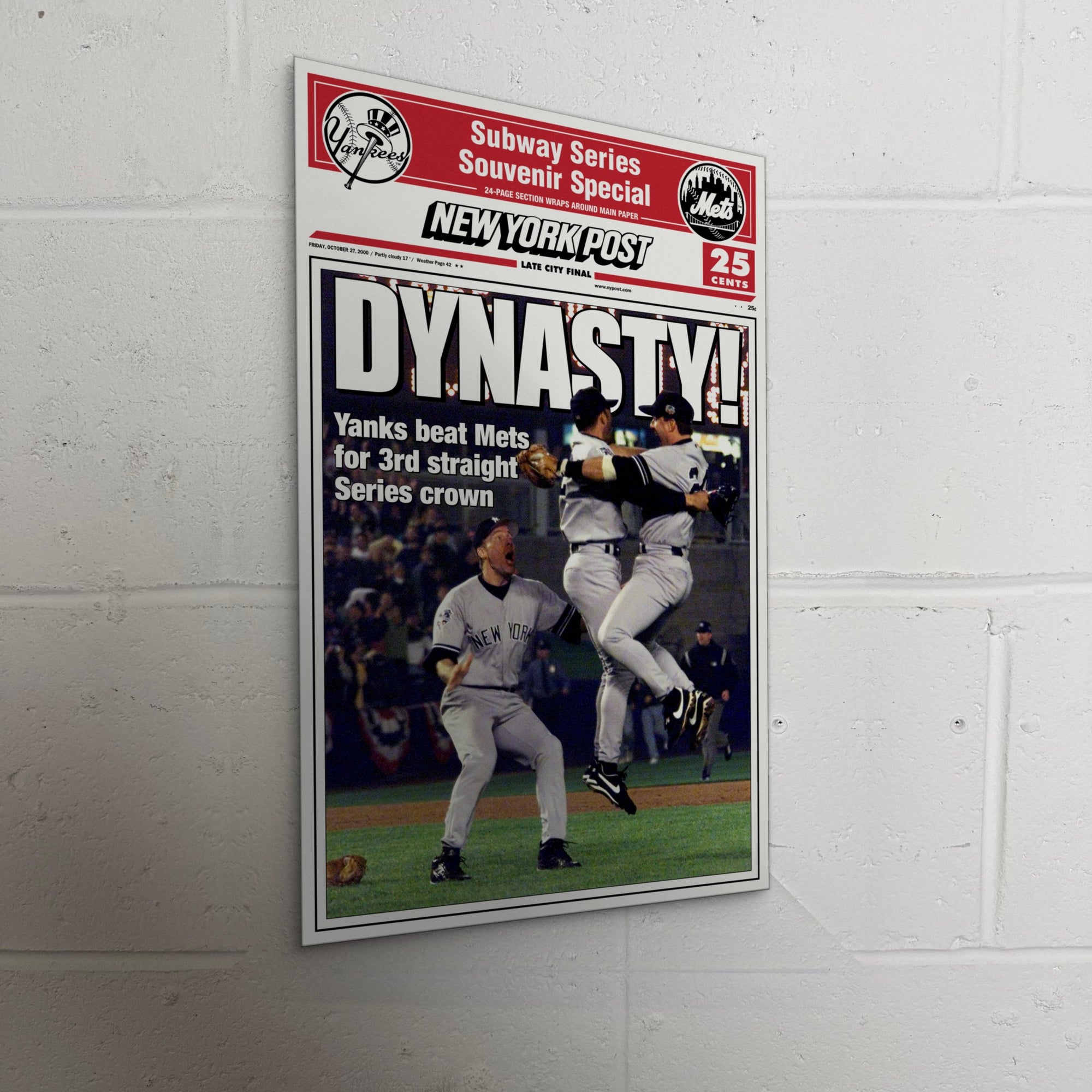 2000 New York Yankees Front Page